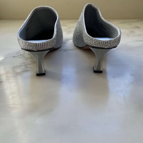 Katy Perry Zaharrah Mule in Silver, Size 6 - Picture 3 of 5